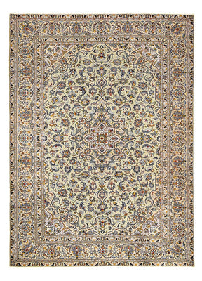 Persisk tæppe - Keshan - 350 x 249 cm - mørk beige