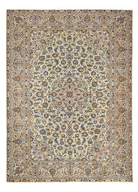 Persisk tæppe - Keshan - 350 x 249 cm - mørk beige