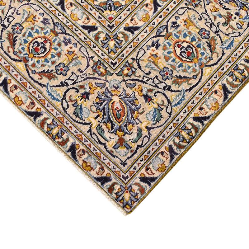 Persisk tæppe - Keshan - 350 x 249 cm - mørk beige