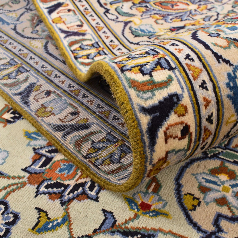 Persisk tæppe - Keshan - 350 x 249 cm - mørk beige