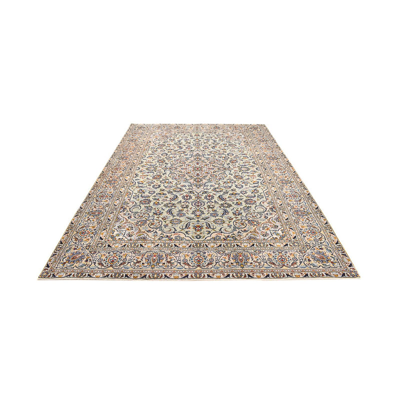 Persisk tæppe - Keshan - 350 x 249 cm - mørk beige