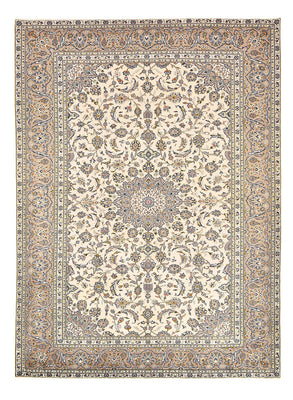 Persisk tæppe - Keshan - 345 x 250 cm - lys beige