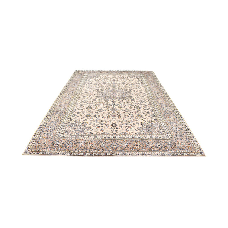 Persisk tæppe - Keshan - 345 x 250 cm - lys beige