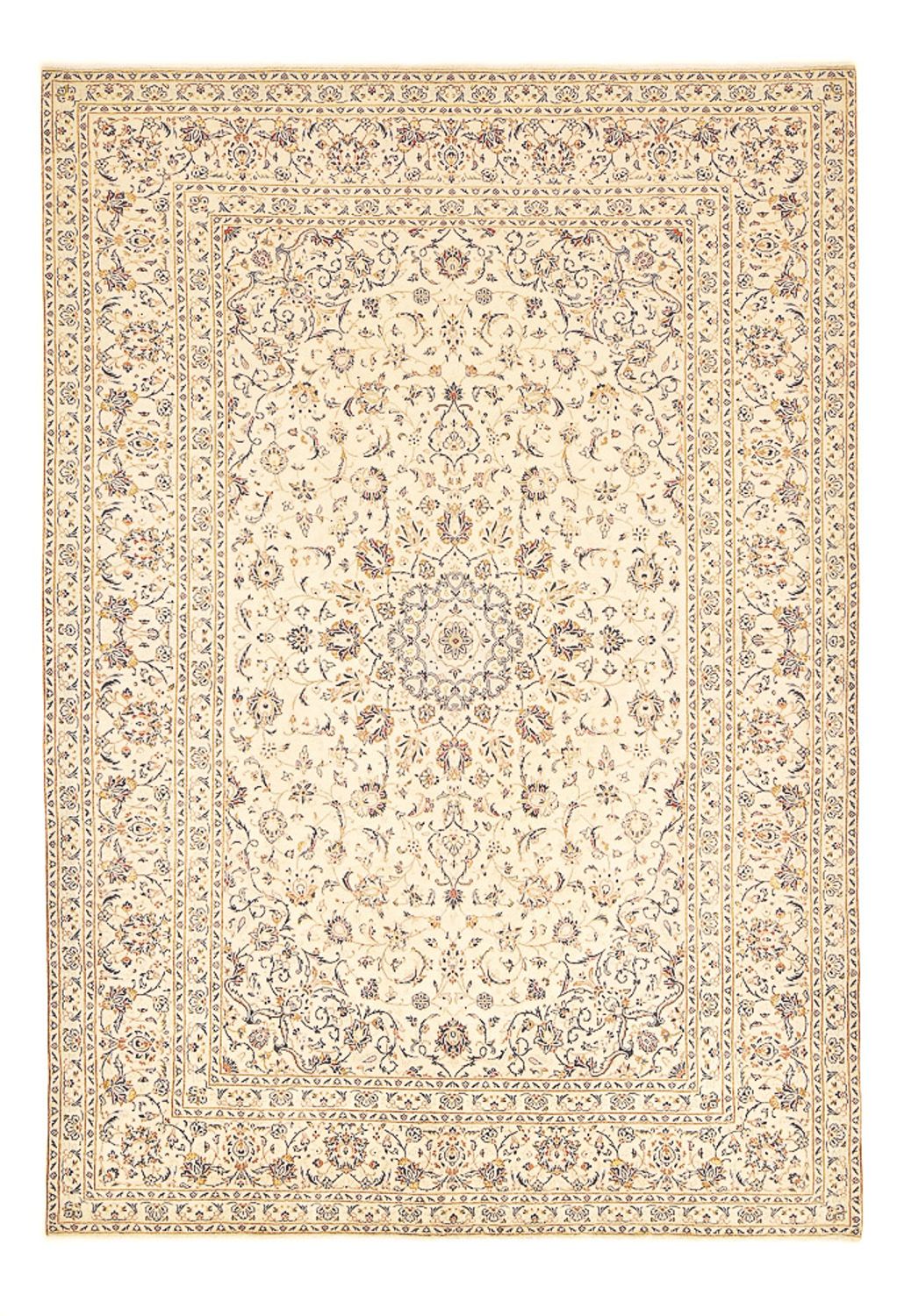 Persisk tæppe - Keshan - 303 x 198 cm - beige