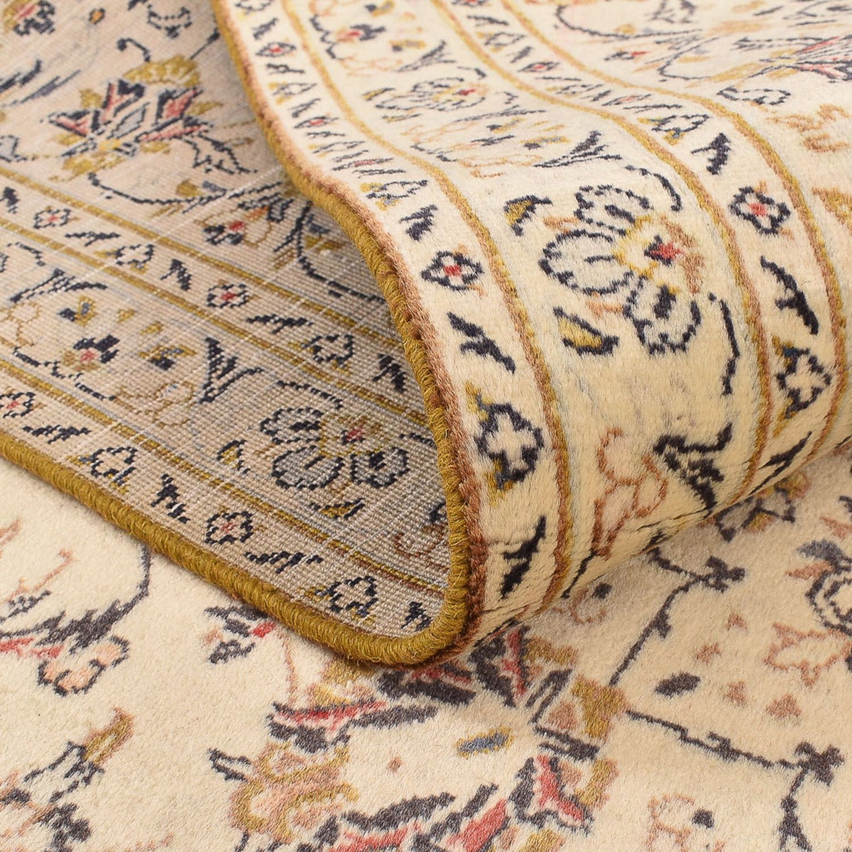 Persisk tæppe - Keshan - 303 x 198 cm - beige