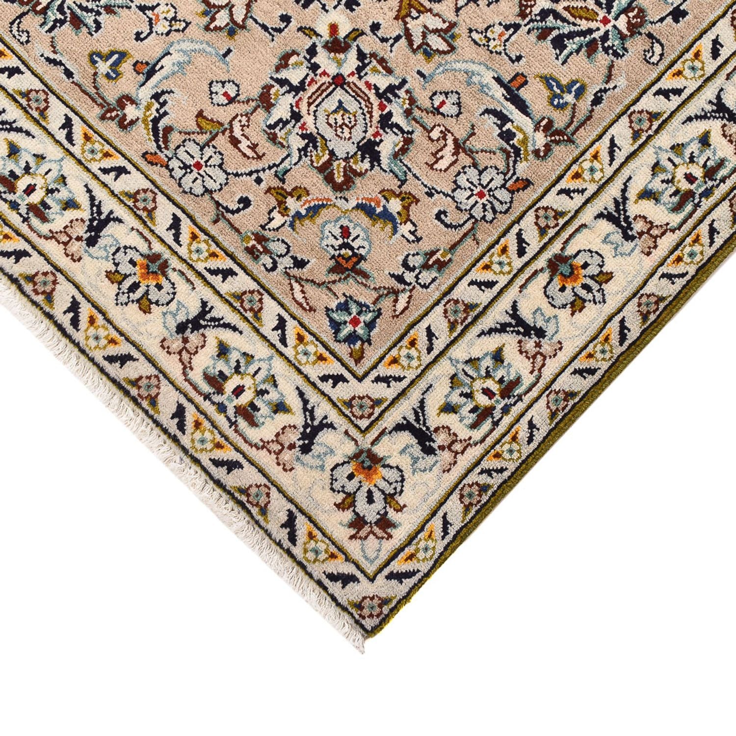 Persisk tæppe - Keshan - 397 x 293 cm - lys beige