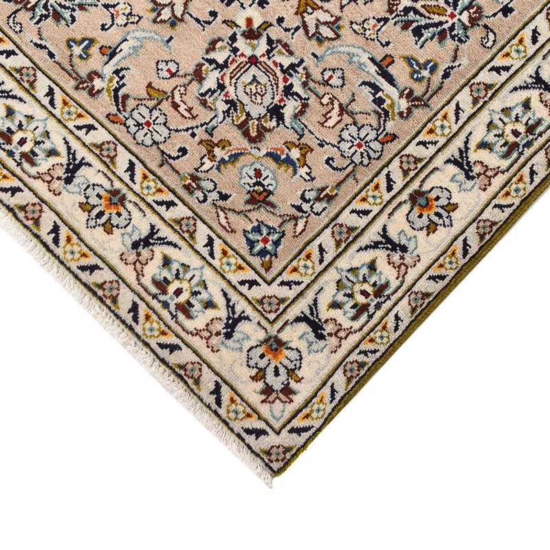 Persisk tæppe - Keshan - 397 x 293 cm - lys beige