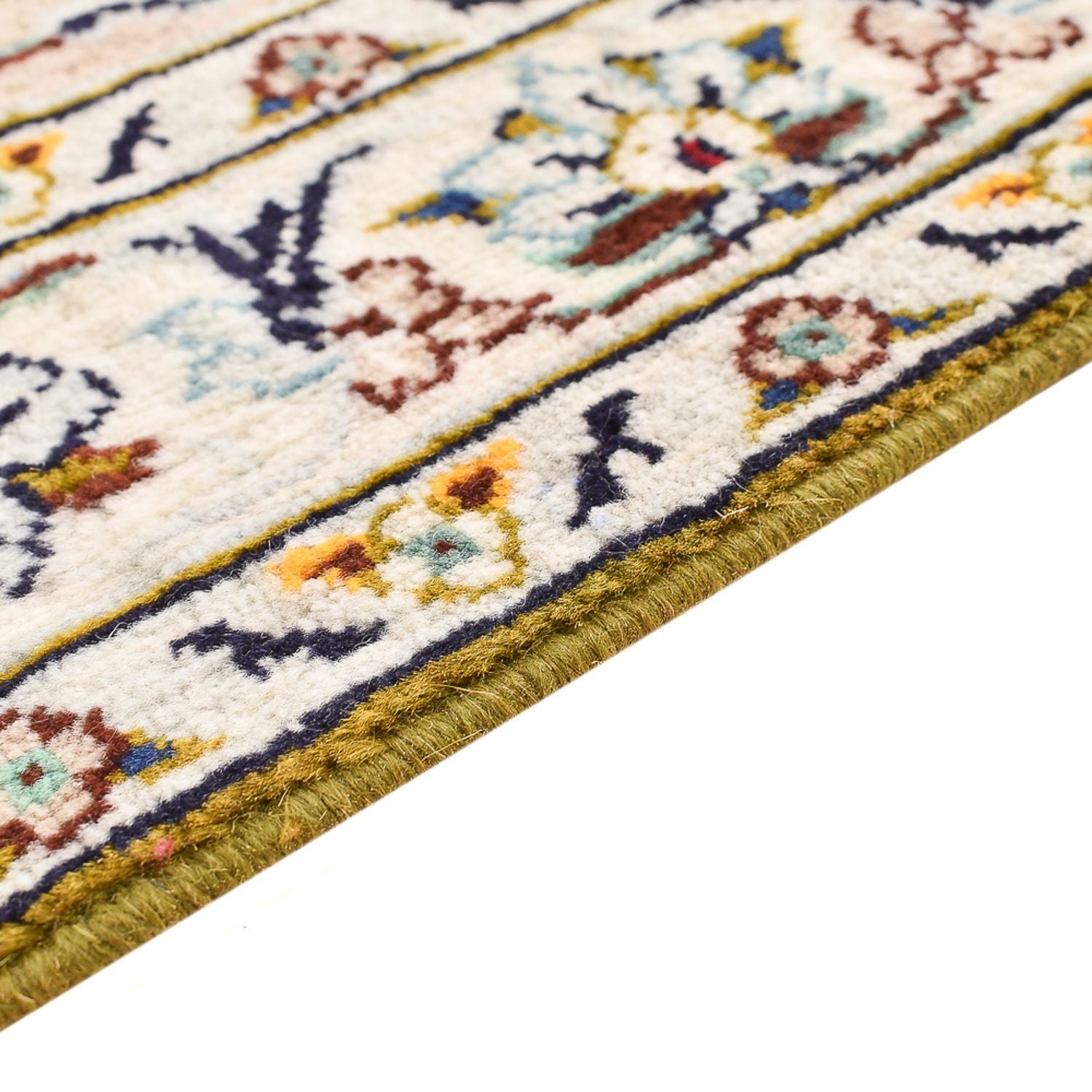 Persisk tæppe - Keshan - 397 x 293 cm - lys beige