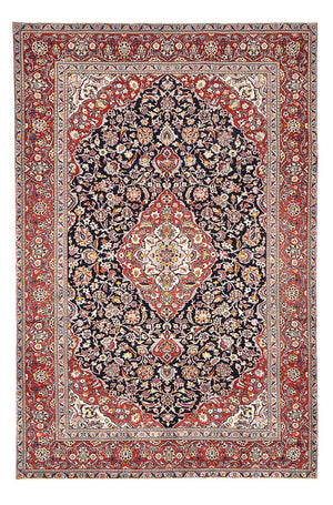 Persisk tæppe - Keshan - 330 x 217 cm - mørkeblå