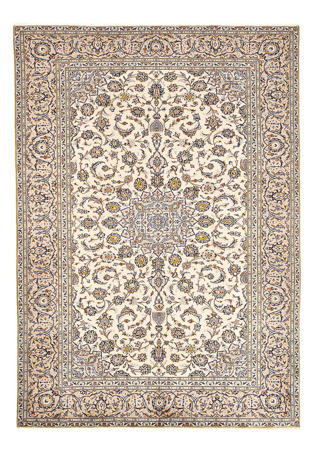 Persisk tæppe - Keshan - 290 x 190 cm - lys beige