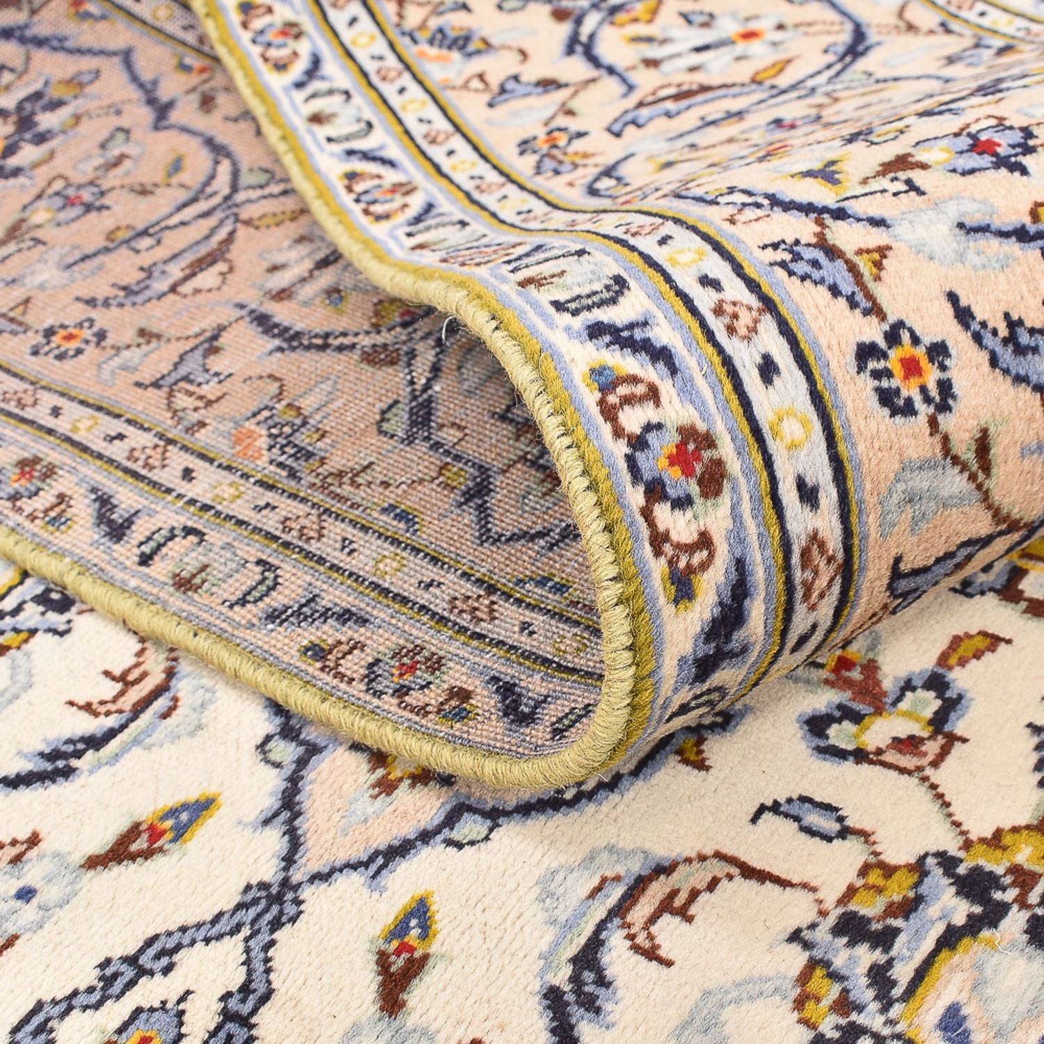 Persisk tæppe - Keshan - 290 x 190 cm - lys beige