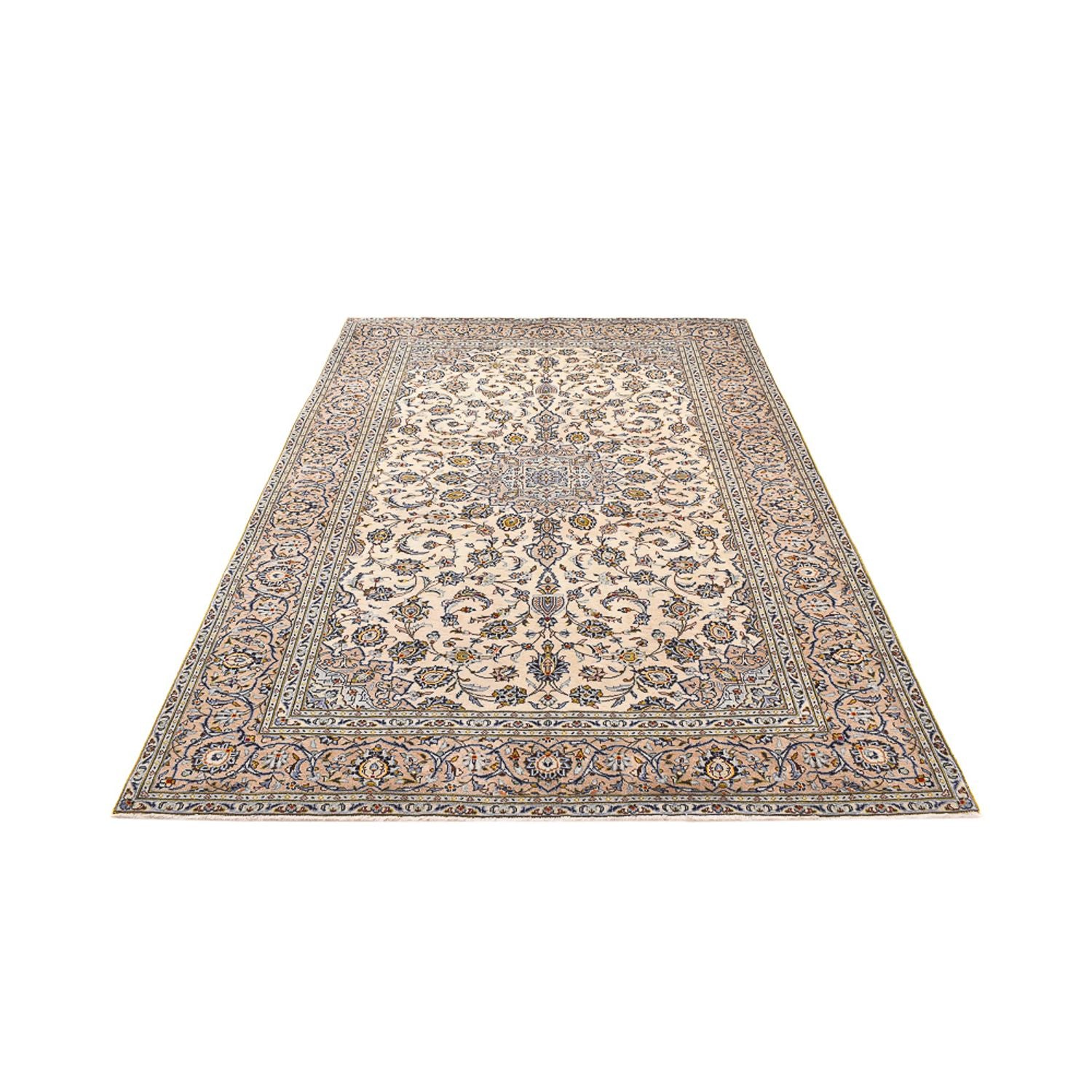 Persisk tæppe - Keshan - 290 x 190 cm - lys beige