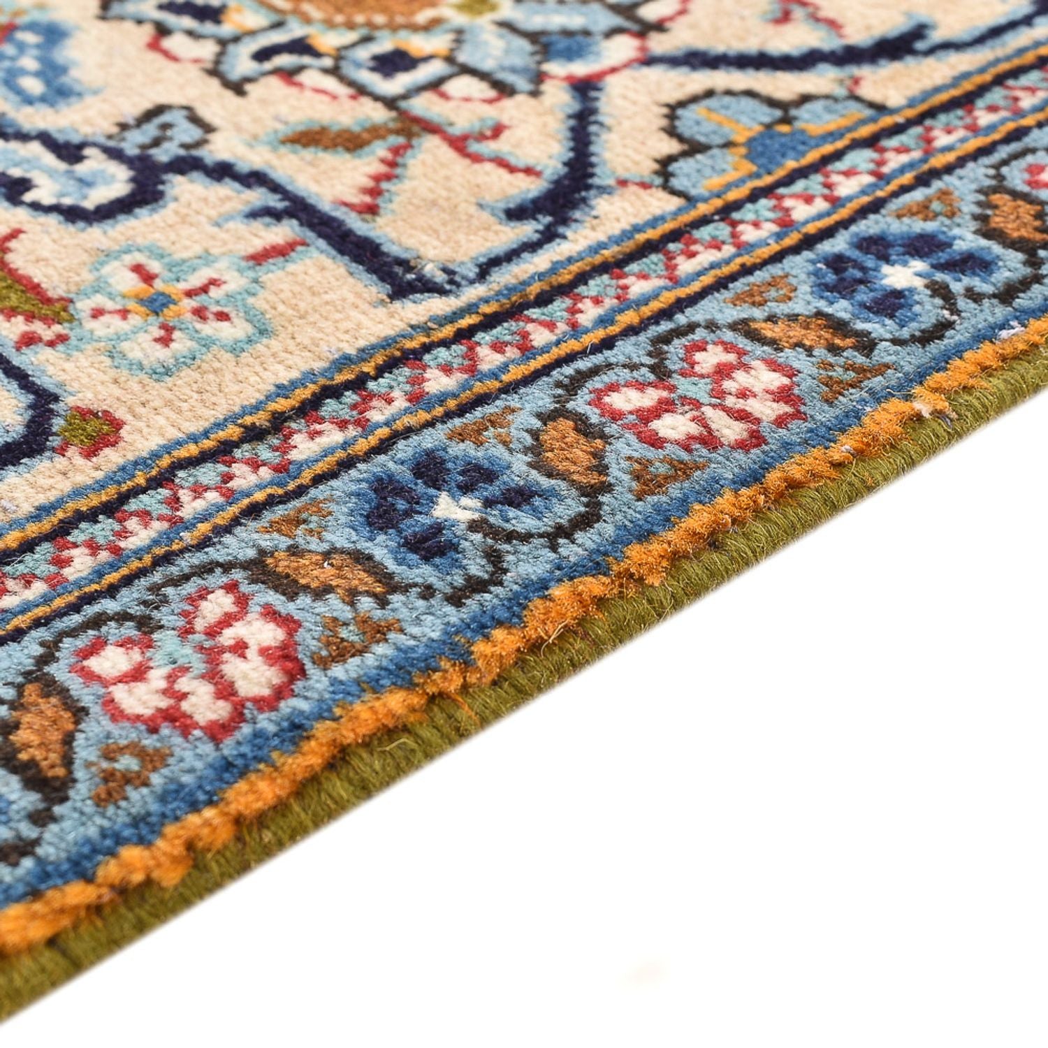 Persisk tæppe - Keshan - 288 x 198 cm - lys beige