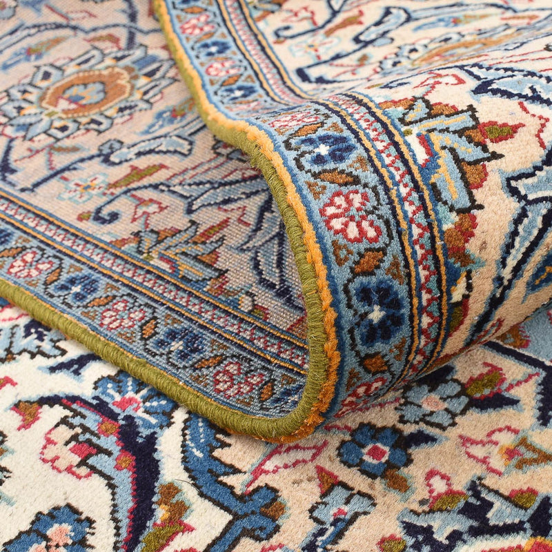 Persisk tæppe - Keshan - 288 x 198 cm - lys beige