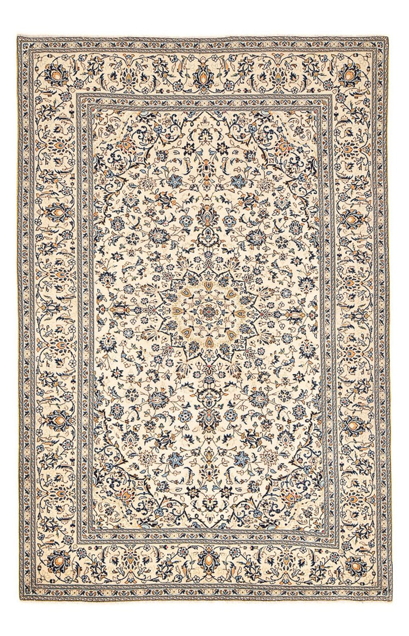 Persisk tæppe - Keshan - 310 x 196 cm - lys beige