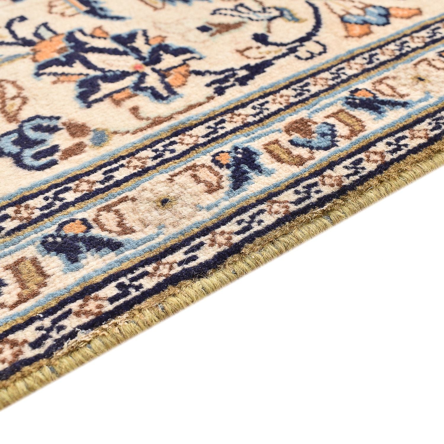 Persisk tæppe - Keshan - 310 x 196 cm - lys beige