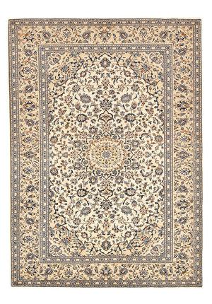 Persisk tæppe - Keshan - 293 x 201 cm - lys beige