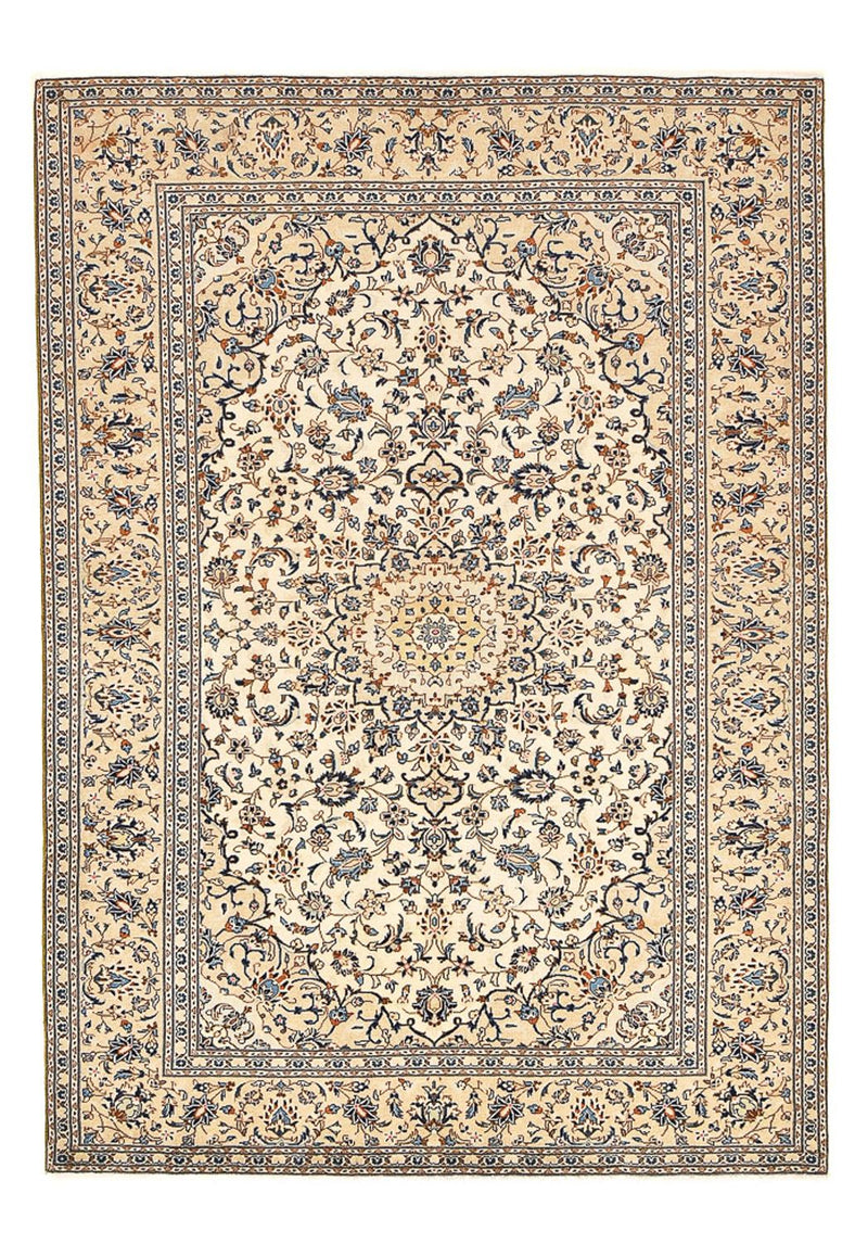 Persisk tæppe - Keshan - 293 x 201 cm - lys beige