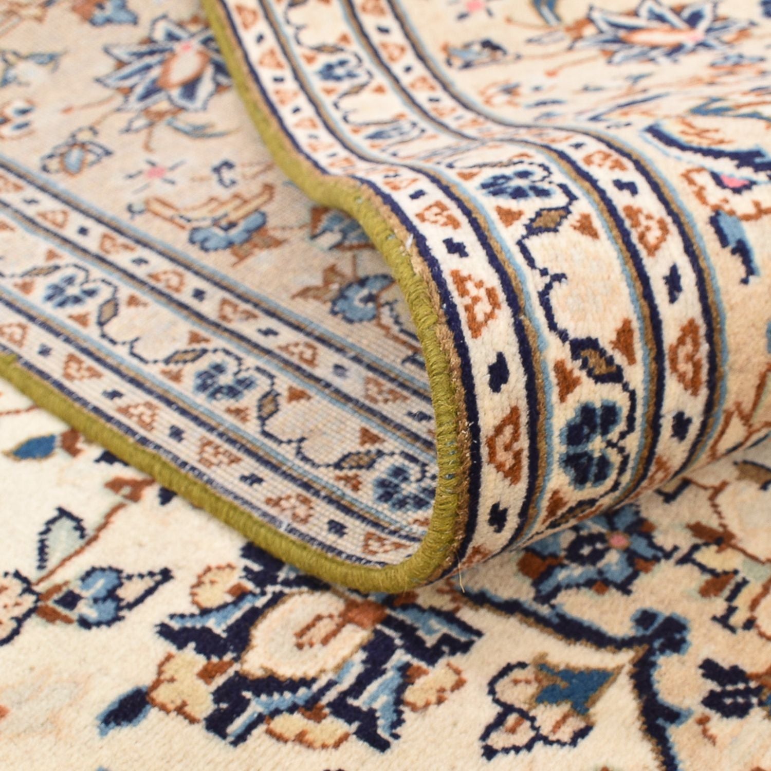 Persisk tæppe - Keshan - 293 x 201 cm - lys beige