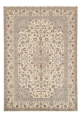 Persisk tæppe - Keshan - 295 x 196 cm - lys beige