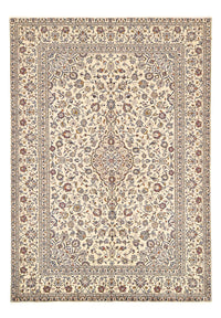 Persisk tæppe - Keshan - 295 x 196 cm - lys beige