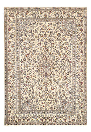 Persisk tæppe - Keshan - 295 x 196 cm - lys beige