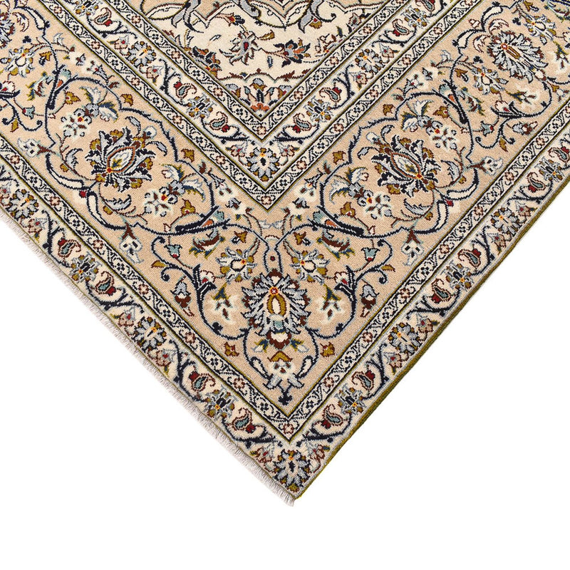 Persisk tæppe - Keshan - 400 x 288 cm - lys beige