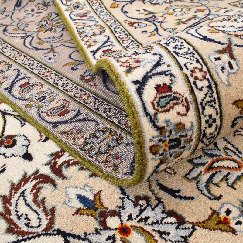 Persisk tæppe - Keshan - 400 x 288 cm - lys beige