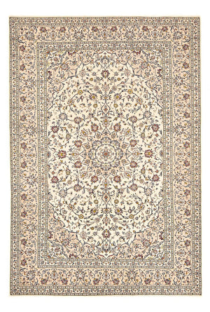 Persisk tæppe - Keshan - 300 x 200 cm - lys beige