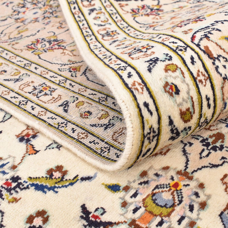 Persisk tæppe - Keshan - 300 x 200 cm - lys beige