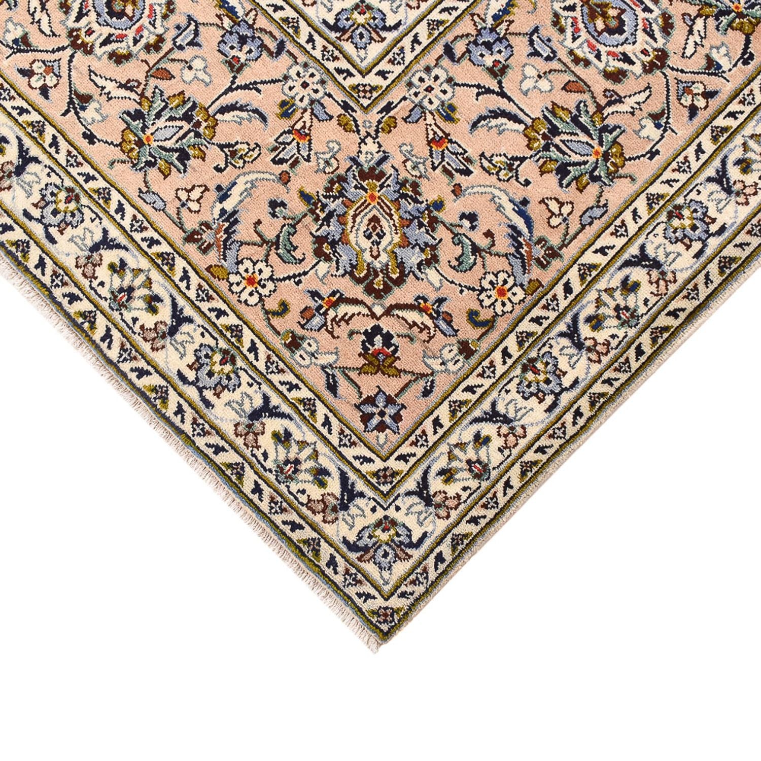 Persisk tæppe - Keshan - 405 x 292 cm - lys beige