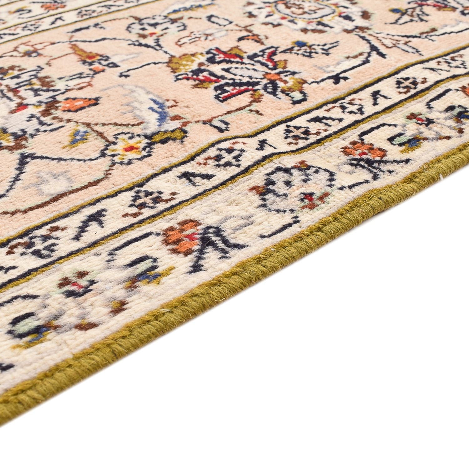 Persisk tæppe - Keshan - 308 x 208 cm - lys beige