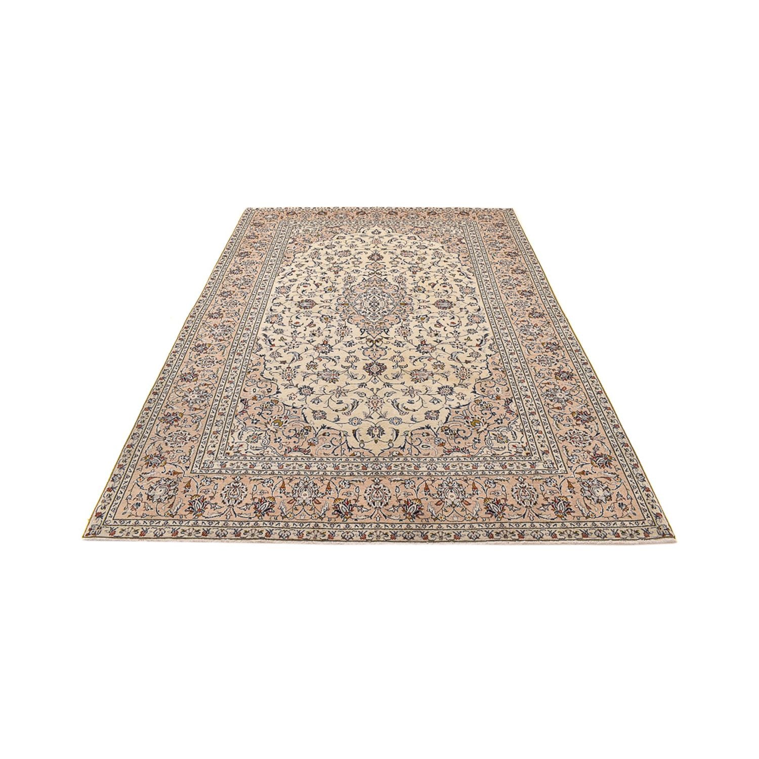 Persisk tæppe - Keshan - 308 x 208 cm - lys beige