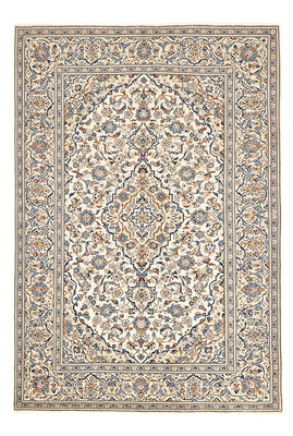 Persisk tæppe - Keshan - 300 x 200 cm - lys beige