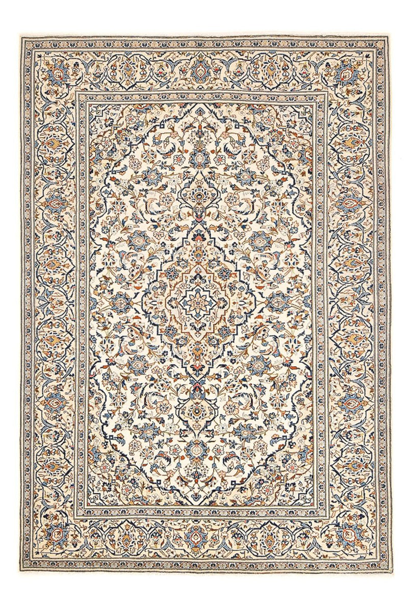Persisk tæppe - Keshan - 300 x 200 cm - lys beige