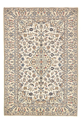 Persisk tæppe - Keshan - 290 x 191 cm - lys beige