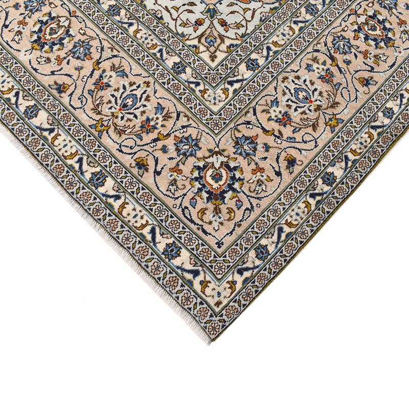 Persisk tæppe - Keshan - 360 x 246 cm - lys beige