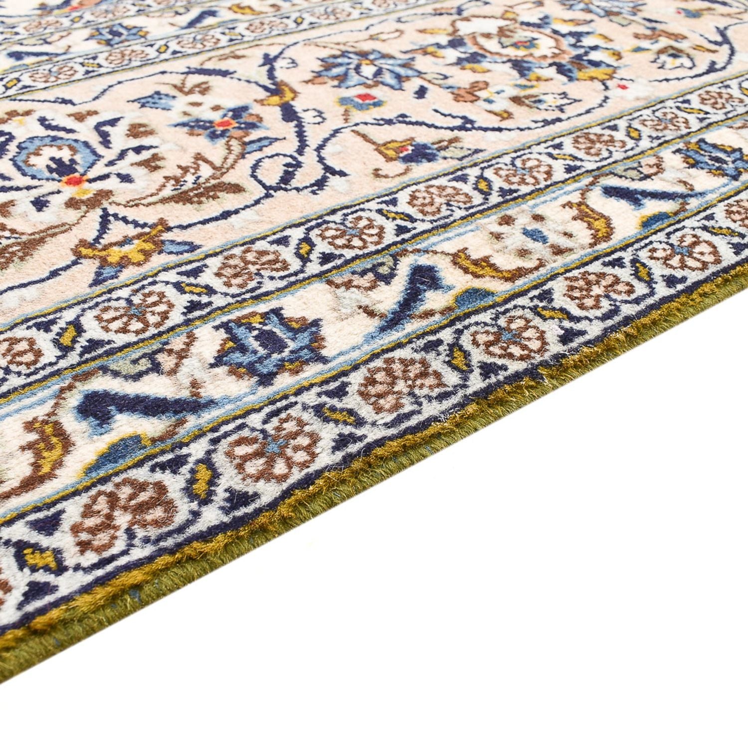 Persisk tæppe - Keshan - 360 x 246 cm - lys beige