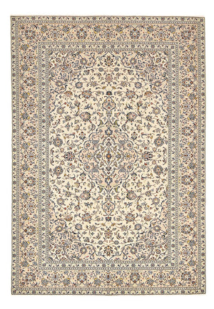 Persisk tæppe - Keshan - 352 x 242 cm - lys beige