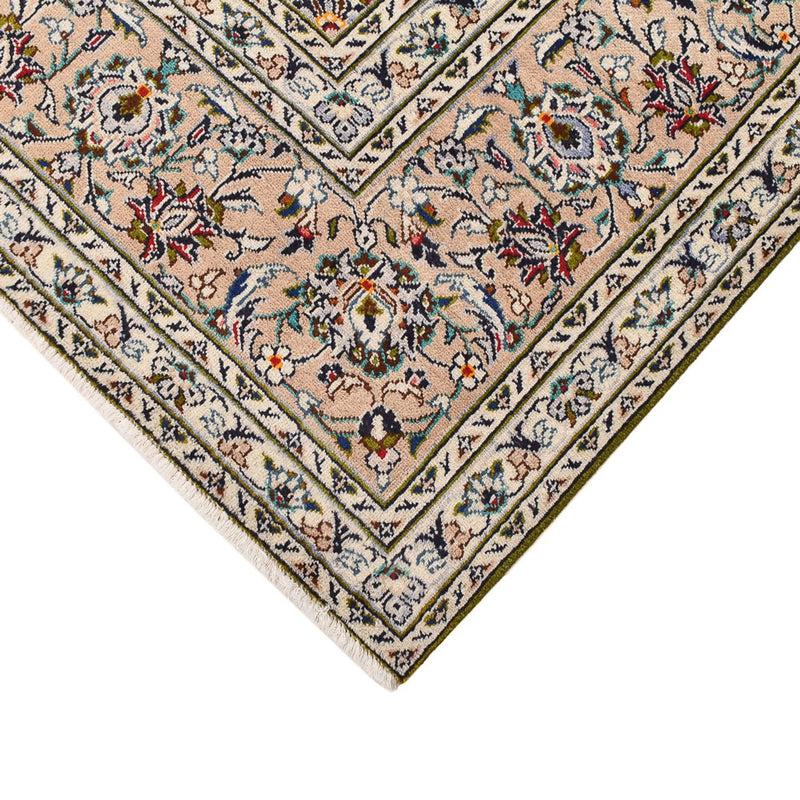 Persisk tæppe - Keshan - 340 x 245 cm - lys beige