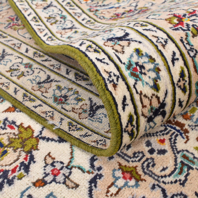 Persisk tæppe - Keshan - 340 x 245 cm - lys beige