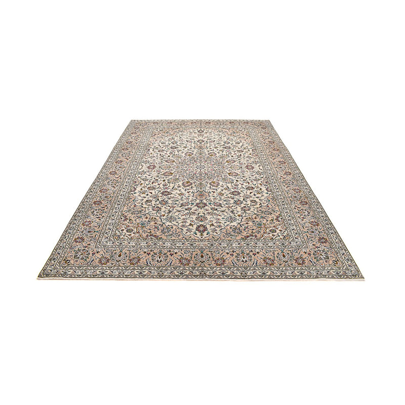 Persisk tæppe - Keshan - 340 x 245 cm - lys beige