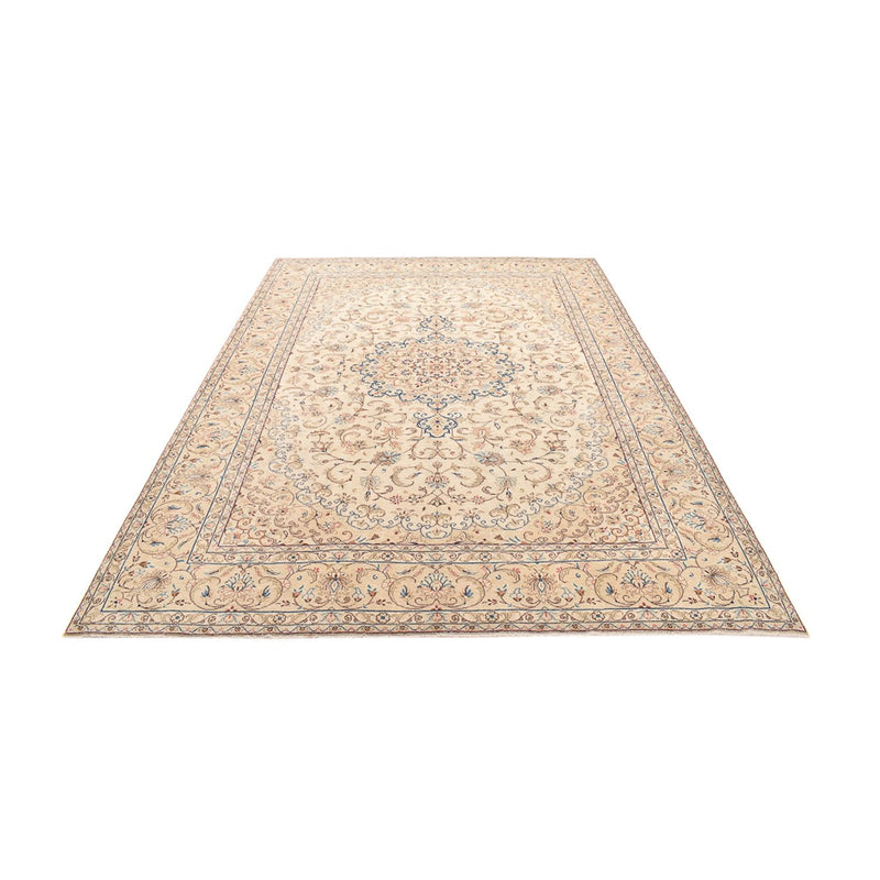 Persisk tæppe - Keshan - 335 x 250 cm - lys beige
