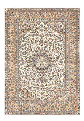 Persisk tæppe - Keshan - 333 x 235 cm - lys beige