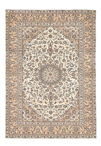Persisk tæppe - Keshan - 333 x 235 cm - lys beige