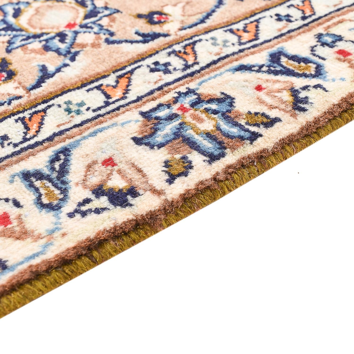 Persisk tæppe - Keshan - 333 x 235 cm - lys beige