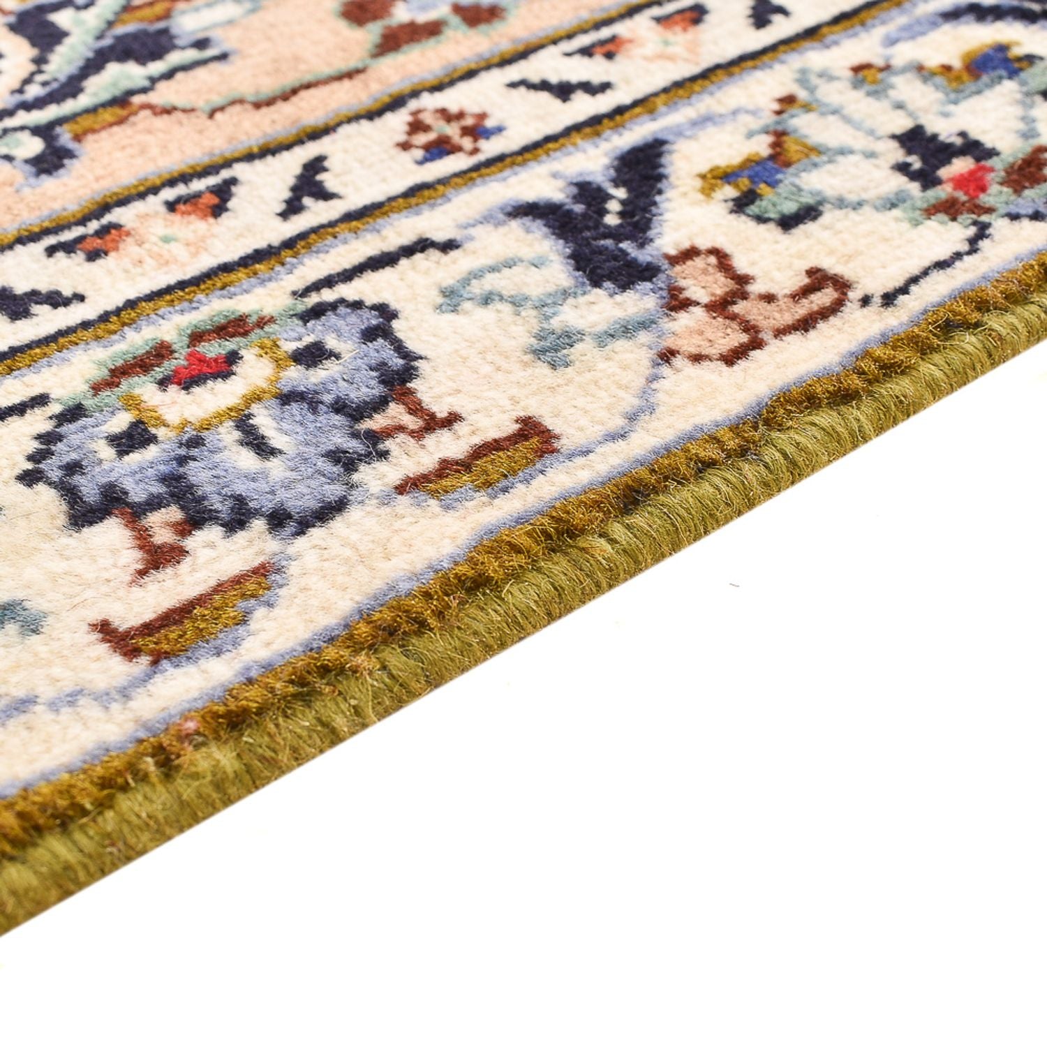 Persisk tæppe - Keshan - 349 x 241 cm - lys beige
