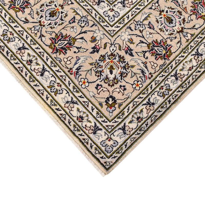 Persisk tæppe - Keshan - 356 x 242 cm - lys beige