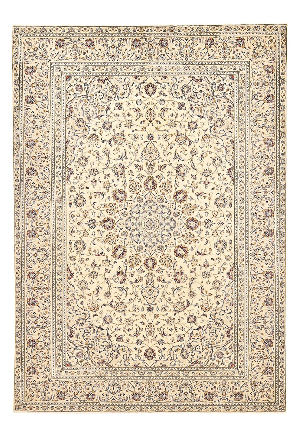 Persisk tæppe - Keshan - 349 x 235 cm - sand