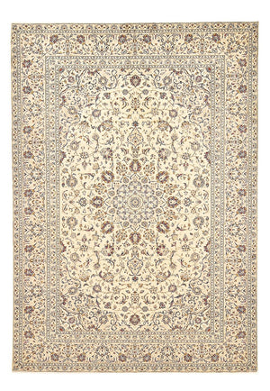 Persisk tæppe - Keshan - 349 x 235 cm - sand